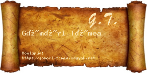 Gömöri Tímea névjegykártya
